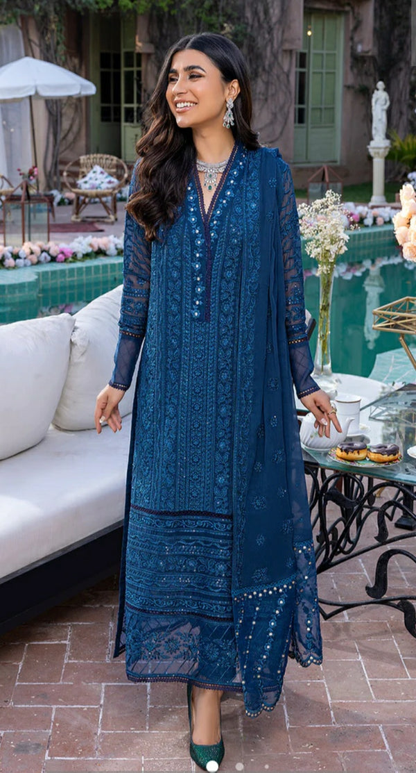Azure Embroidery Chiffon Collection