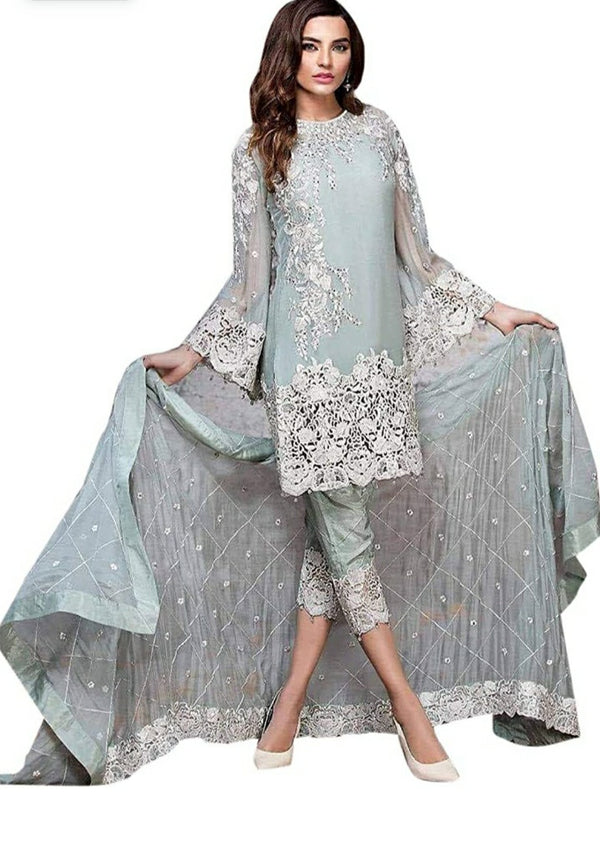 Embroyal Chiffon Embroidery Suit With Chiffon Embroidery Dupatta