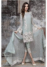 Embroyal Chiffon Embroidery Suit With Chiffon Embroidery Dupatta