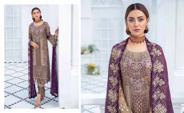 Formals| Luxurious Embroidered Chiffon