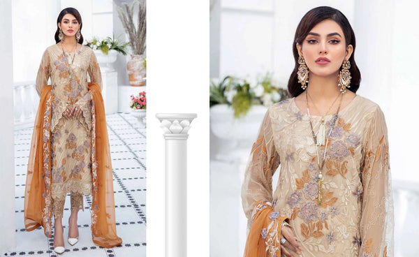 Formals| Luxurious Embroidered Chiffon